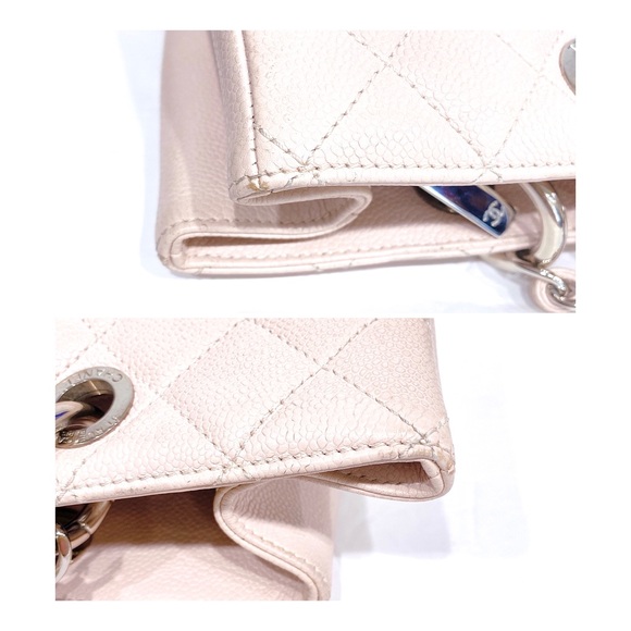 Chanel Blush Pink Quilted Caviar Leather Grand Shopping Tote - Picture 11 of 15